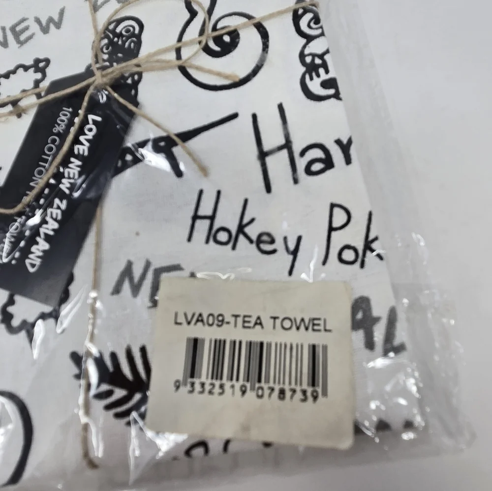 NWT NEW ZEALAND COTTON KITCHEN TOWEL SET OF 2 NATIVE FLOWERS DISH TOWELS DECOR